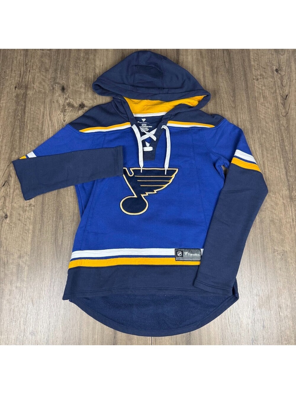 Fanatics Women's Small Blue St. Louis Blues Lacer Hoodie